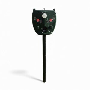 Solar Ultrasonic Animal Repeller – Cat-Ear Design with Motion Sensor